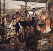 William Bell Scott Iron and Coal Germany oil painting artist